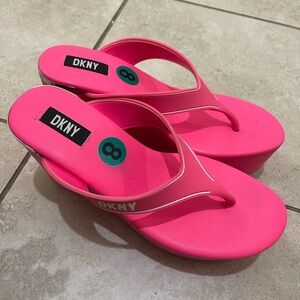 DKNY Barbie Vibrant Pink Platform Sandal